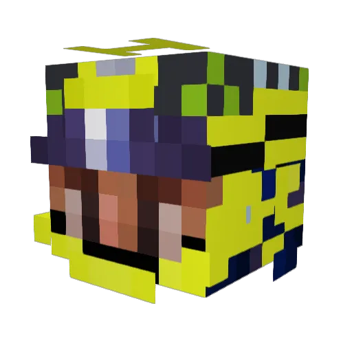 Nash44 Minecraft avatar head, 3D render