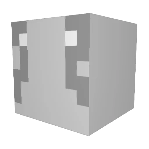 Nashalnika Minecraft avatar head, 3D render