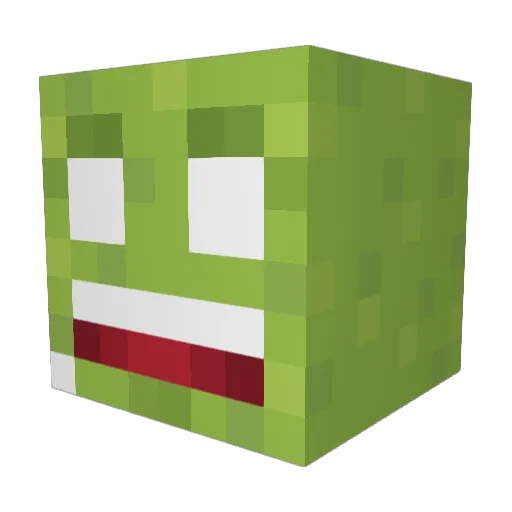 Nashkar Minecraft avatar head, 3D render