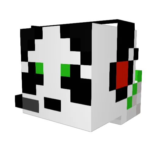 Nasho107 Minecraft avatar head, 3D render