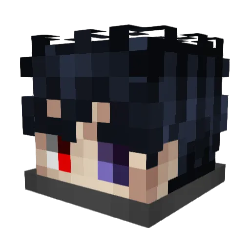 NashoVaz Minecraft avatar head, 3D render
