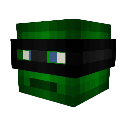 Nashoba77 Minecraft avatar head, 3D render