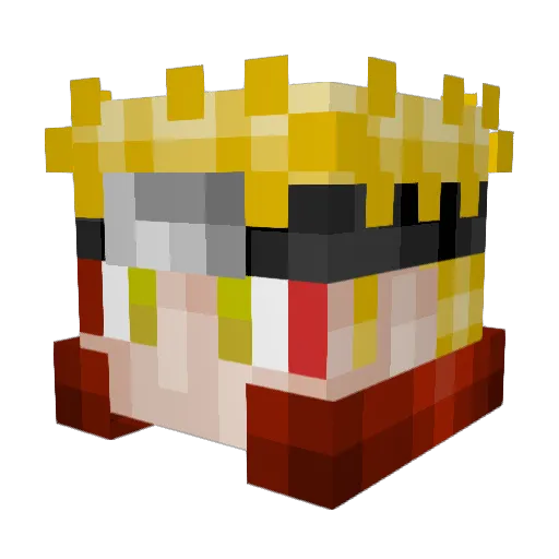 Nashobaa Minecraft avatar head, 3D render