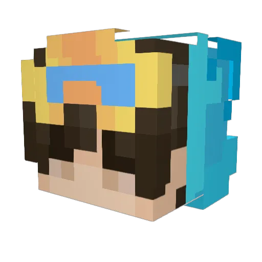Nashone0 Minecraft avatar head, 3D render