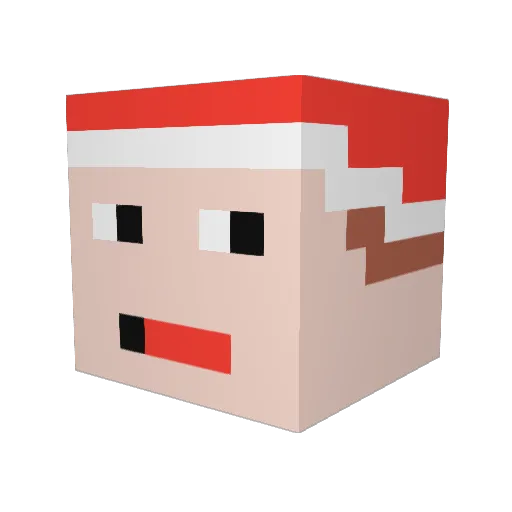 Nashorn3 Minecraft avatar head, 3D render