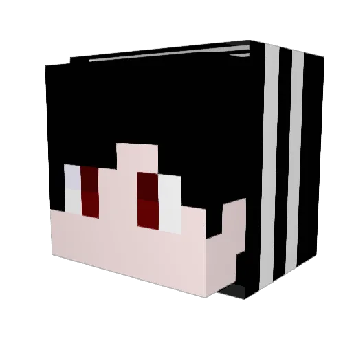 Nasino02 Minecraft avatar head, 3D render