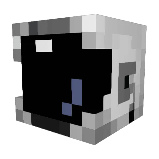 Nassa1 Minecraft avatar head, 3D render