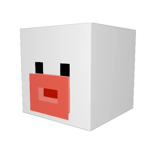 Nassik Minecraft avatar head, 3D render