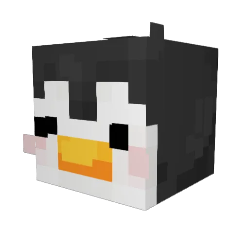 NastaSan Minecraft avatar head, 3D render