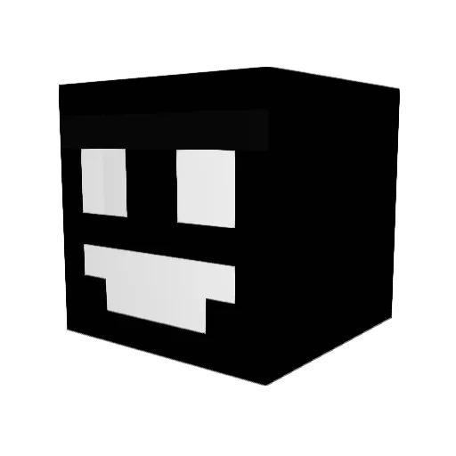 Nastepca Minecraft avatar head, 3D render