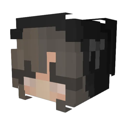 NastjaSkab Minecraft avatar head, 3D render