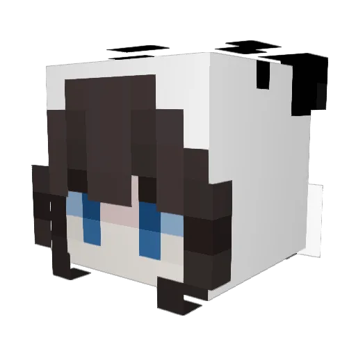 NastkaNastkaa Minecraft avatar head, 3D render