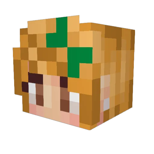 Nastoinx Minecraft avatar head, 3D render