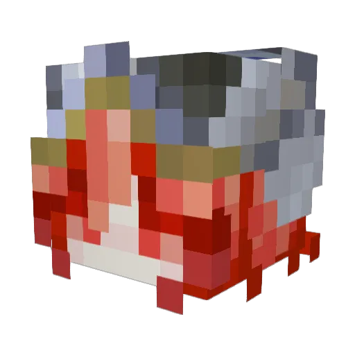 NastroleonV Minecraft avatar head, 3D render