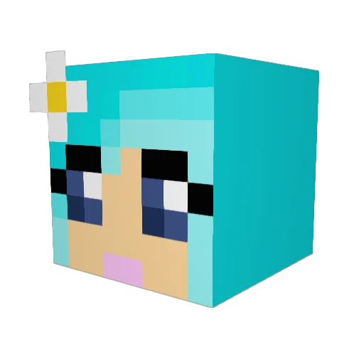 NastyNurse Minecraft avatar head, 3D render
