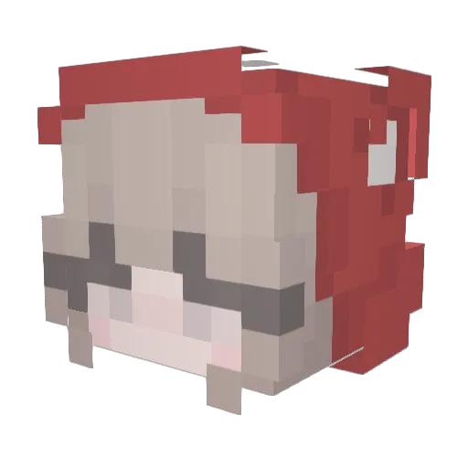 NastyStrafez Minecraft avatar head, 3D render