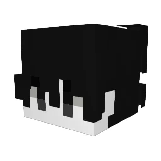 Nastyh Minecraft avatar head, 3D render
