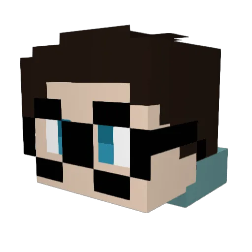 Nastym0nk73 Minecraft avatar head, 3D render