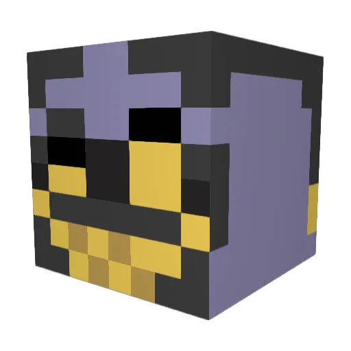 Nastyxx_ Minecraft avatar head, 3D render