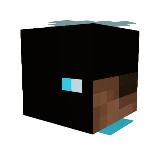 Nasu22 Minecraft avatar head, 3D render