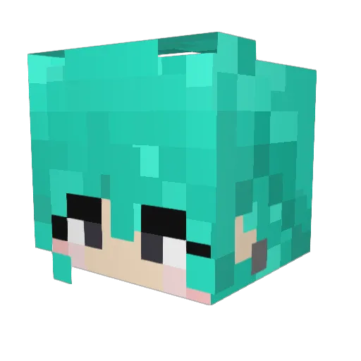 NasuVT Minecraft avatar head, 3D render