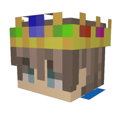 NasutGamer Minecraft avatar head, 3D render