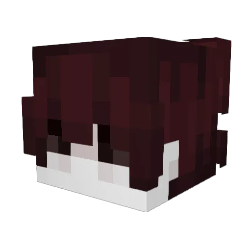 Naswaibroo Minecraft avatar head, 3D render