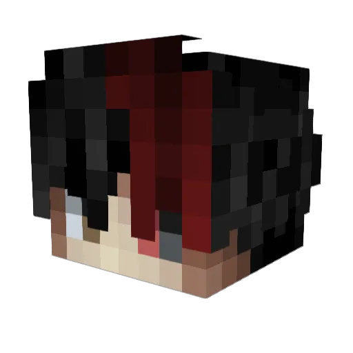 Nat1LatiX Minecraft avatar head, 3D render