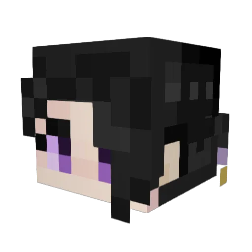 Nat30 Minecraft avatar head, 3D render