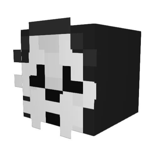 Nat3ss Minecraft avatar head, 3D render