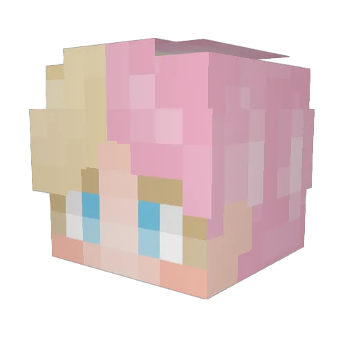 Nat4893 Minecraft avatar head, 3D render