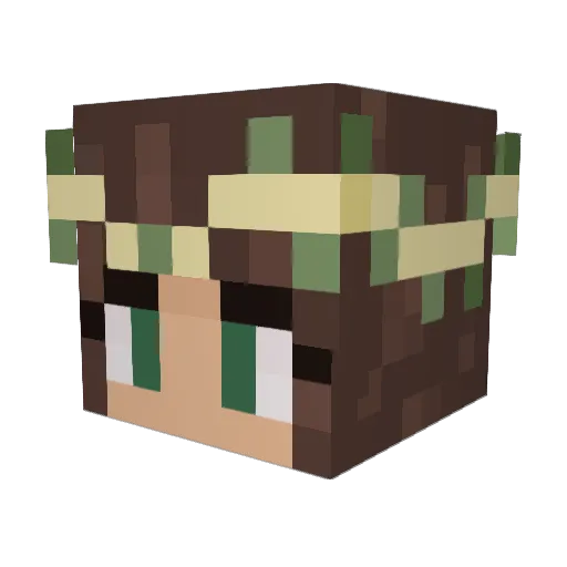 NatCrafts Minecraft avatar head, 3D render