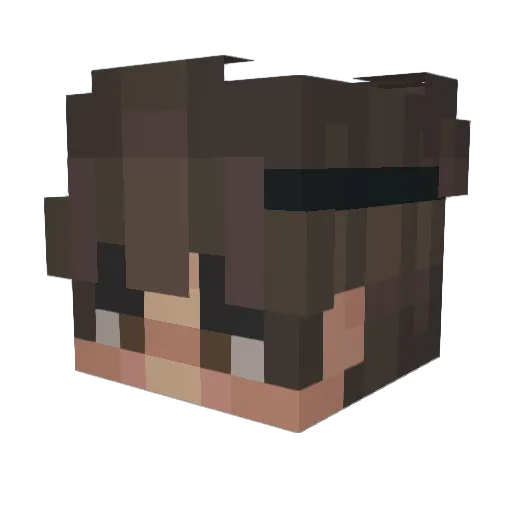 NatKyl Minecraft avatar head, 3D render
