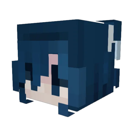 NatMO Minecraft avatar head, 3D render