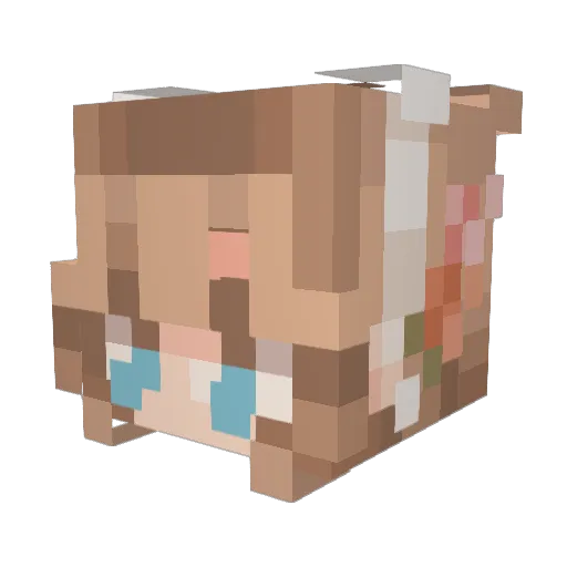 NatStar2 Minecraft avatar head, 3D render