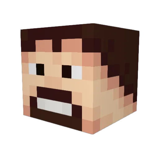 NataDaddyOyMay Minecraft avatar head, 3D render