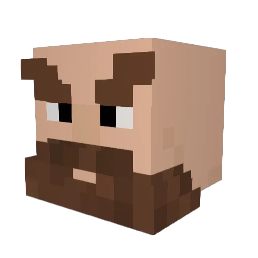 Natairn Minecraft avatar head, 3D render