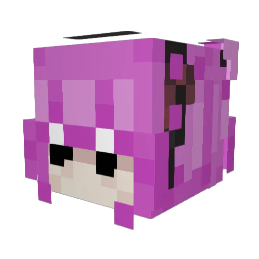 Natal33 Minecraft avatar head, 3D render