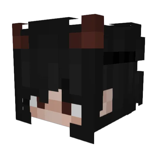 Natalia212 Minecraft avatar head, 3D render
