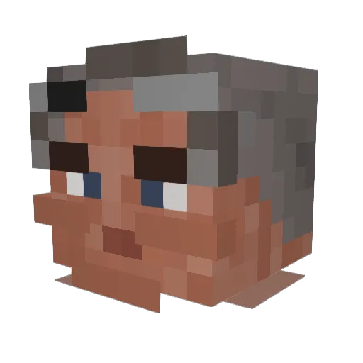 Natalia_Diaz Minecraft avatar head, 3D render