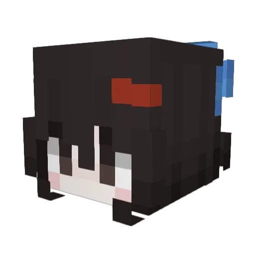 Nataliah Minecraft avatar head, 3D render