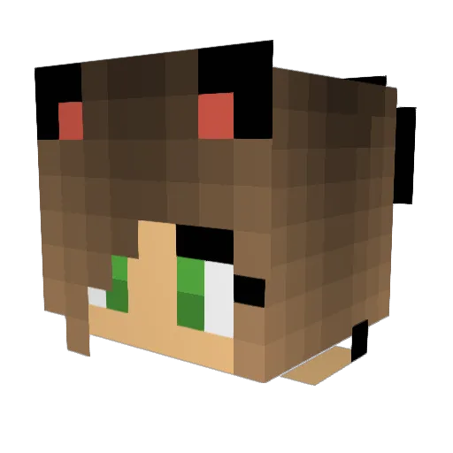 Natalie0117 Minecraft avatar head, 3D render