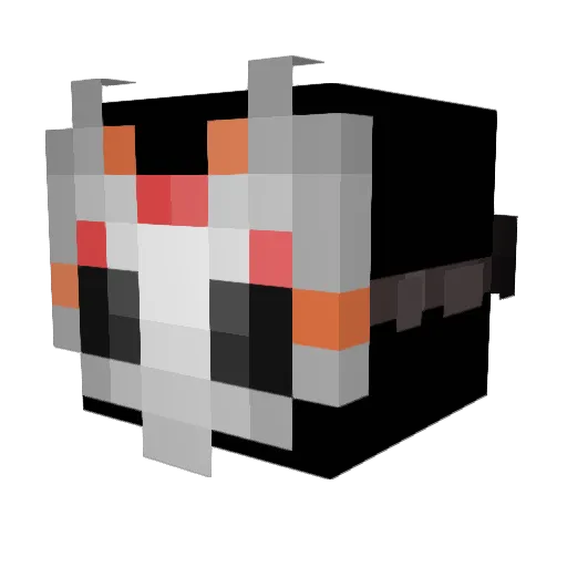 NatalieBOBO Minecraft avatar head, 3D render