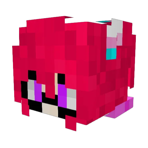 Natalie_Inkwell Minecraft avatar head, 3D render