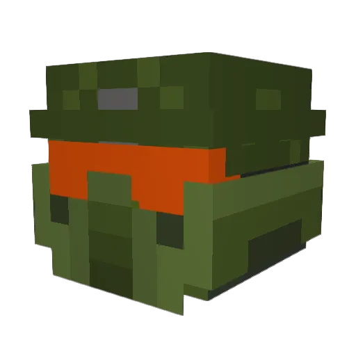 Natalievolleys02 Minecraft avatar head, 3D render