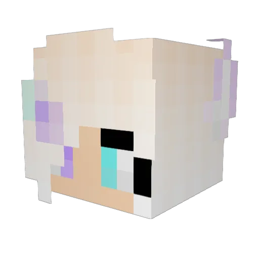 NatallyMine Minecraft avatar head, 3D render