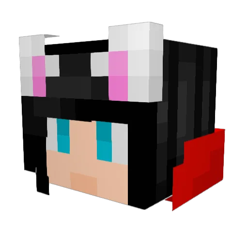 Nataly_Games Minecraft avatar head, 3D render