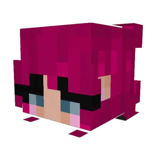 Natan155 Minecraft avatar head, 3D render