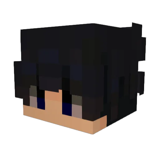 NatanGG Minecraft avatar head, 3D render