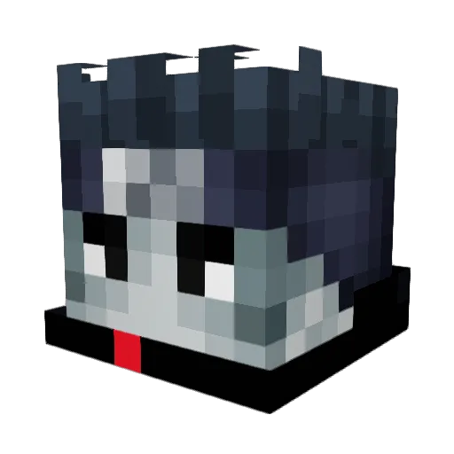 NatanZADAS Minecraft avatar head, 3D render